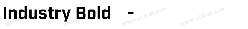 Industry Bold 粗体字体转换